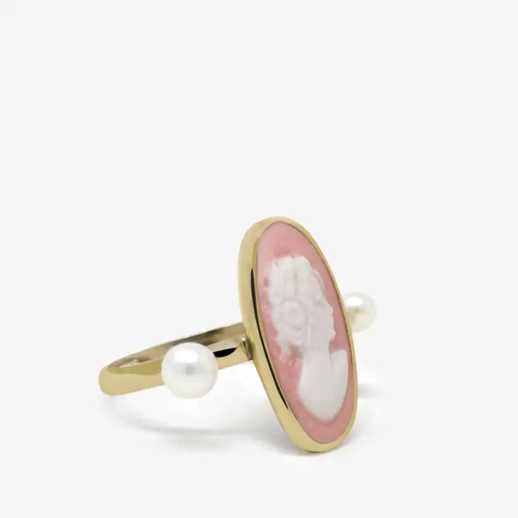 Medea Pink Cameo Ring