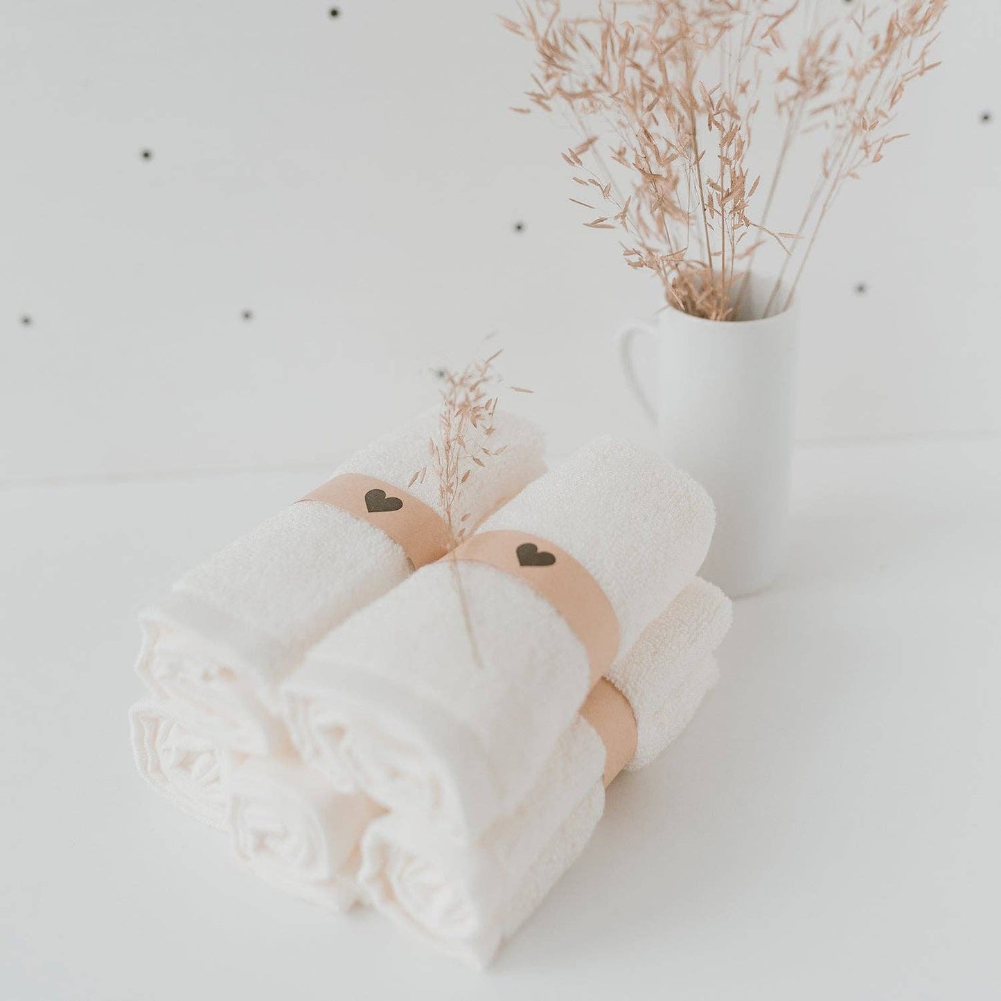 Dainty heart washcloths (Set of 6)