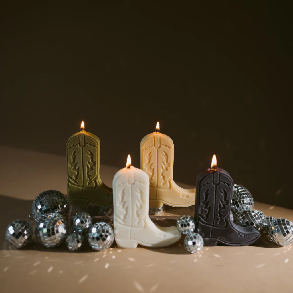 Cowboy Boot Candle