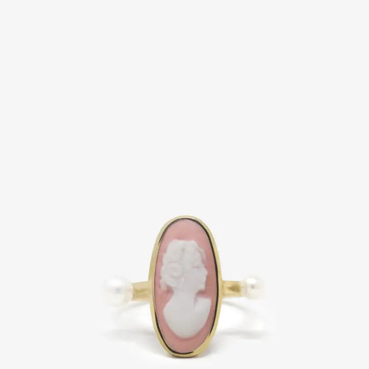 Medea Pink Cameo Ring