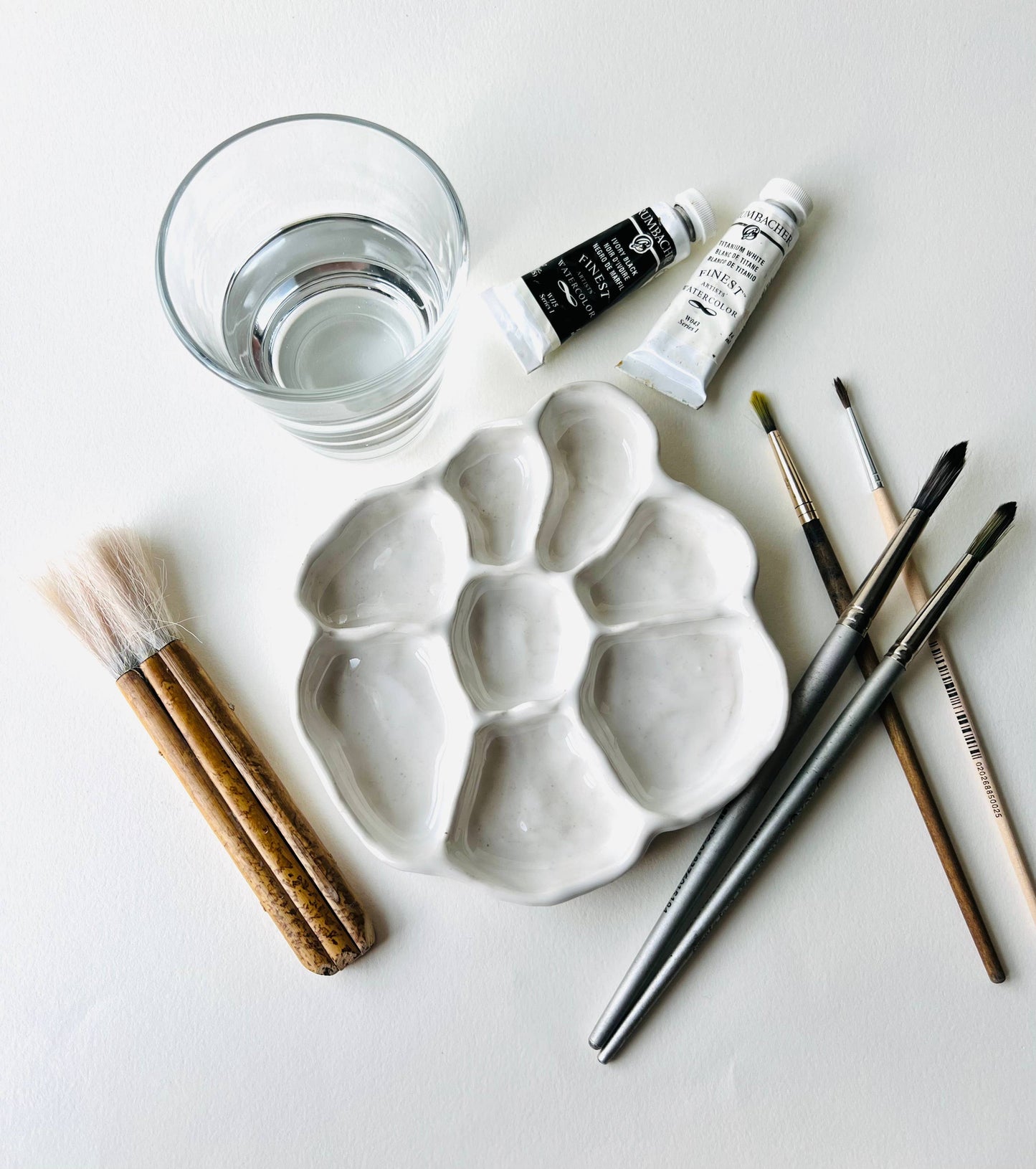 Medium Ceramic Watercolor Paint Palette