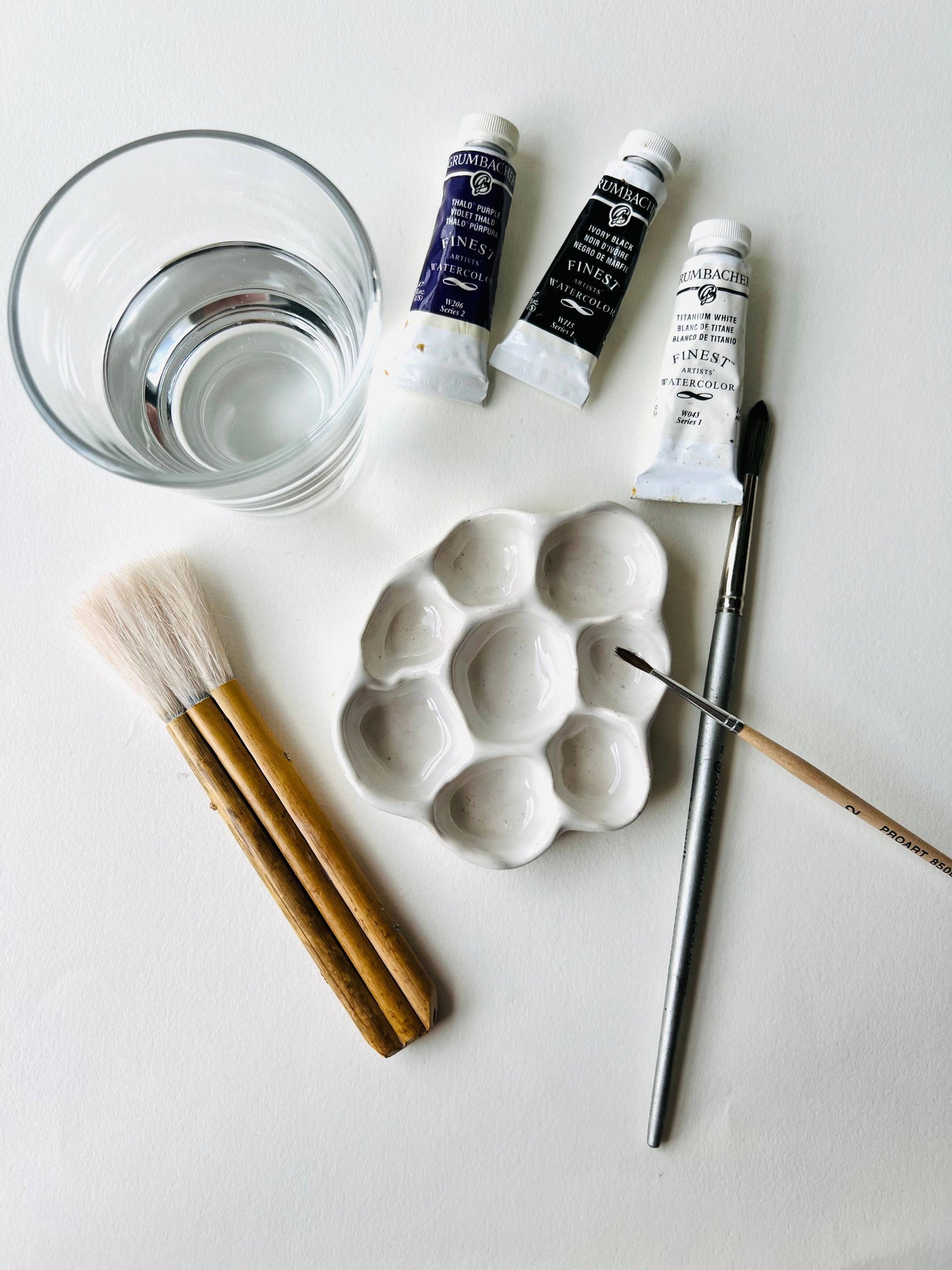 Small Ceramic Watercolor Paint Palette
