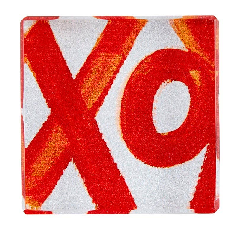 XO Lucite Block