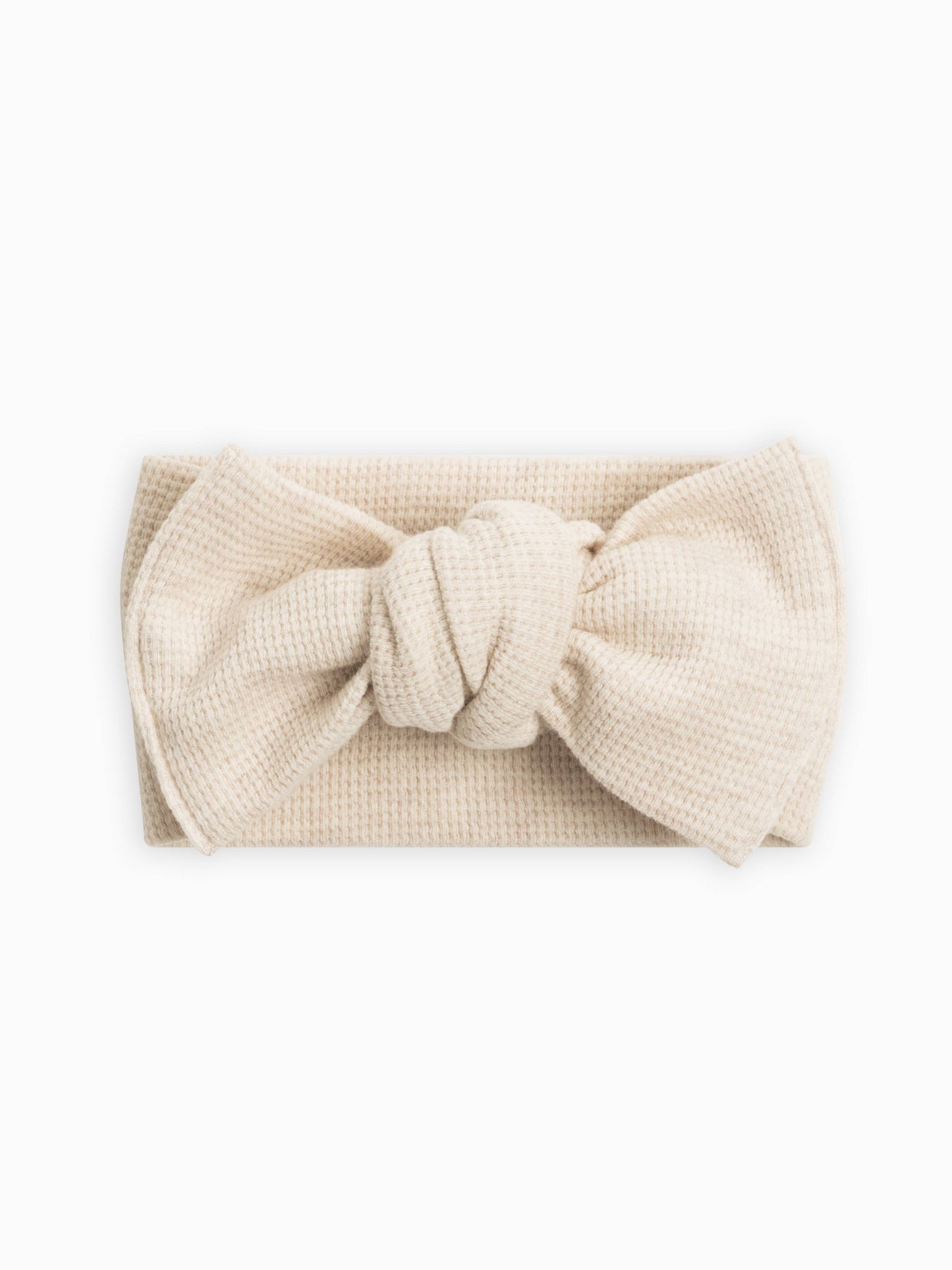 Organic Waffle Bow in Oat