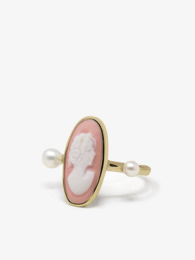 Medea Pink Cameo Ring