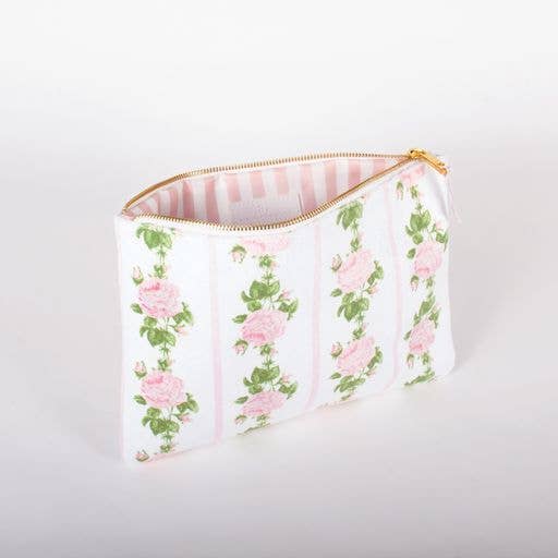 Pink Rose Terry Pouch